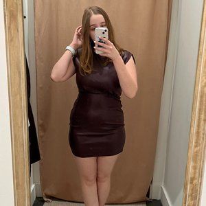 Bishop + Young Leather Dress